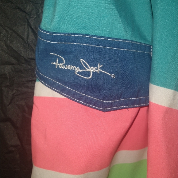 Panama Jack Mens Board Shorts Swim Trunks multi color Drawstring Beach Pool Sz40 - Picture 2 of 4